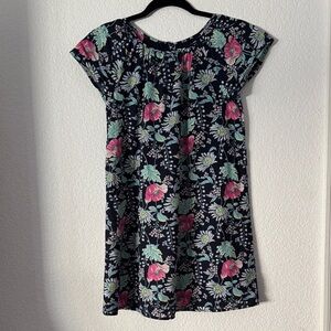 GAP Floral Kids Dress - Pink and Green on Navy